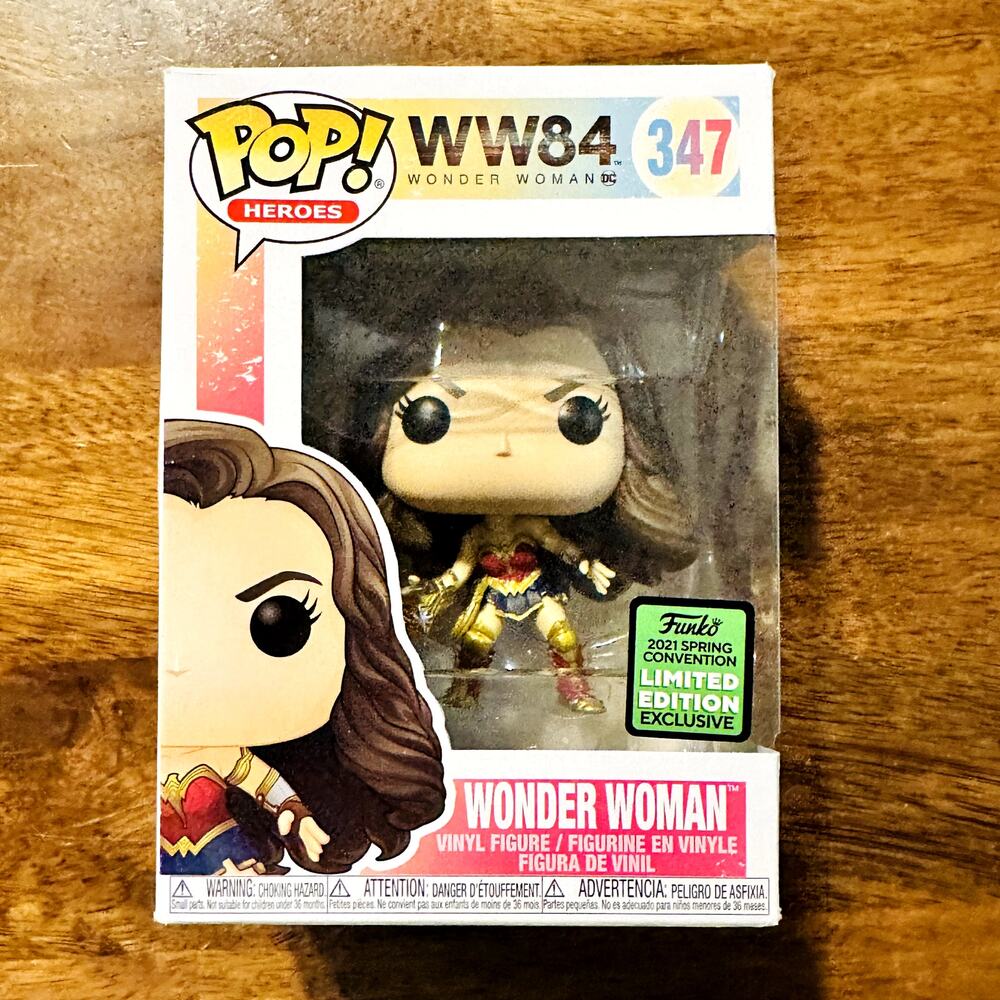 Funko Pop Wonder Woman 347 WW84 Vinyl Figure Limited Edition Exclusive 2021